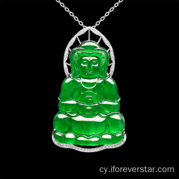 Gemwaith jade avalokitesvara y jadeite harddaf